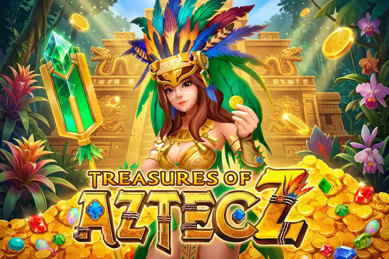 สอนเล่น Treasures of Aztec คู่มือเกมสล็อตธีมอารยธรรมแอซเท็คที่ครบถ้วนที่สุด